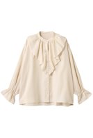 【ナナデコール/nanadecor】のエアリーサテンフリルブラウス 人気、トレンドファッション・服の通販 founy(ファニー) ファッション Fashion レディースファッション Fashion for Women トップス・カットソー Cut & Sew Tops シャツ・ブラウス・オフィスカジュアル Elegant Blouses & Button-Ups エアリー Airy Texture サテン Satin, Glossy Fabric スタンド Stand Collar, Upright Stand スリーブ Sleeve, Long Sleeve / Short Sleeve フリル Frill, Ruffle フロント Front, Front Design ロング Long, Long-Length 再入荷 Restock / Back in Stock |ID:prp329100004639149