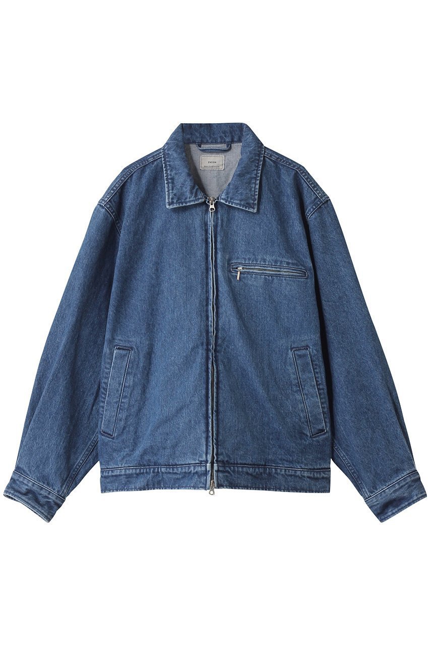【エビコン/EVCON】の【UNISEX】DENIM JACKET/ジャケット インテリア・キッズ・メンズ・レディースファッション・服の通販 founy(ファニー) 　ファッション　Fashion　レディースファッション　Fashion for Women　アウター　Coat / Outerwear Collection　レディースジャケット・軽アウター　Jackets　2025年　2025　2025-2026秋冬・A/W　Autumn/Winter 2025–26 AW25–26　ユニセックス　Unisex, Genderless　シンプル　Simple, Minimal　ジャケット　Jacket, Outerwear　デニム　Denim, Jeans Material　A/W・秋冬　Autumn/Winter　BLUE|ID: prp329100004639153 ipo3291000000033439119