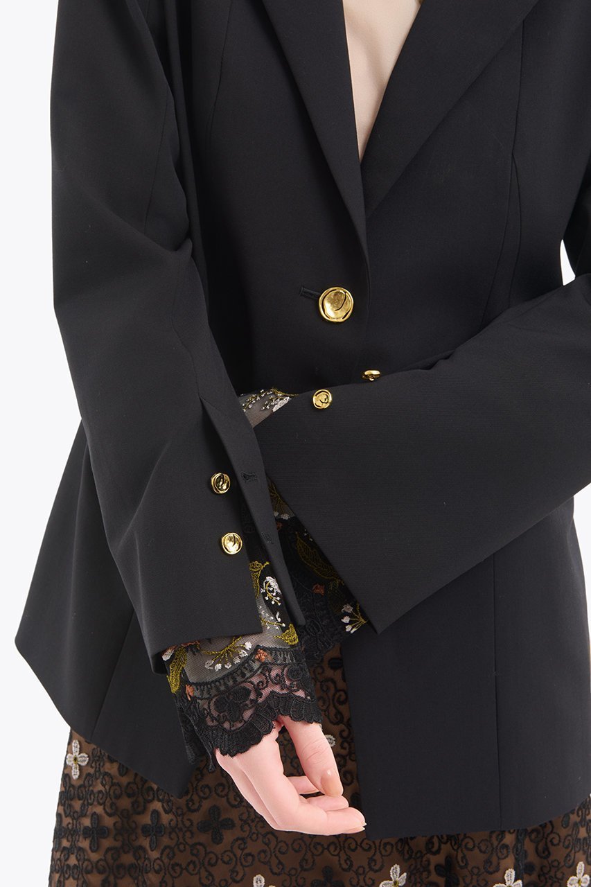 【ミューラル/MURRAL】のSlit sleeve lace ジャケット 人気、トレンドファッション・服の通販 founy(ファニー) 　ファッション　Fashion　レディースファッション　Fashion for Women　アウター　Coat / Outerwear Collection　レディースジャケット・軽アウター　Jackets　2025年　2025　2025-2026秋冬・A/W　Autumn/Winter 2025–26 AW25–26　エレガント 上品　Elegant　オケージョン　Occasion Wear　カフス　Cuff Design　コレクション　Collection, Seasonal Line　ジャケット　Jacket, Outerwear　スリット　Slit, Slit Detail　スリーブ　Sleeve, Long Sleeve / Short Sleeve　モチーフ　Motif, Design Theme　レース　Lace, Lace Fabric　新作・新入荷　New Arrivals / New In　A/W・秋冬　Autumn/Winter　other-7|ID: prp329100004639154 ipo3291000000033439142
