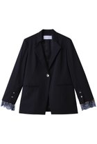 【ミューラル/MURRAL】のSlit sleeve lace ジャケット ネイビー|ID: prp329100004639154 ipo3291000000036133027