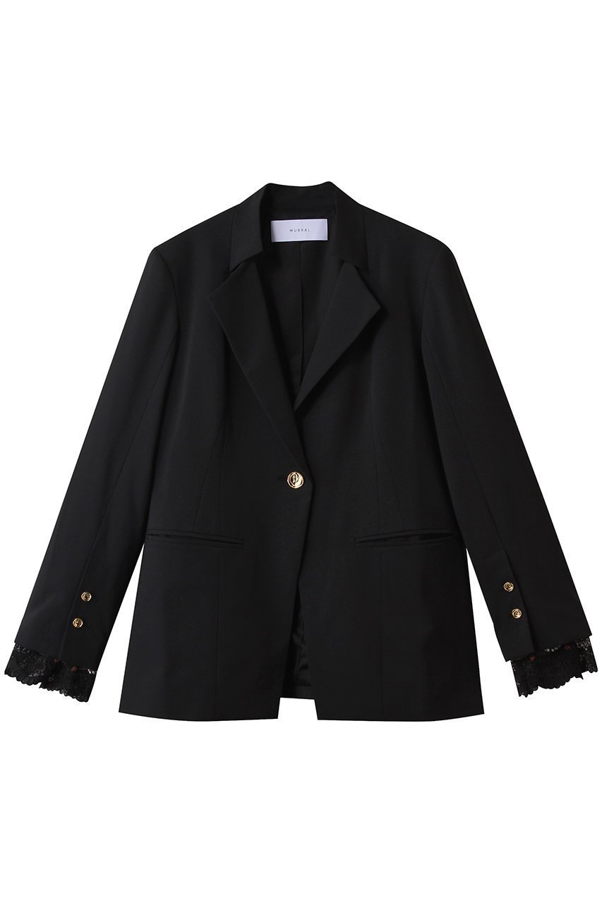 【ミューラル/MURRAL】のSlit sleeve lace ジャケット インテリア・キッズ・メンズ・レディースファッション・服の通販 founy(ファニー) 　ファッション　Fashion　レディースファッション　Fashion for Women　アウター　Coat / Outerwear Collection　レディースジャケット・軽アウター　Jackets　2025年　2025　2025-2026秋冬・A/W　Autumn/Winter 2025–26 AW25–26　エレガント 上品　Elegant　オケージョン　Occasion Wear　カフス　Cuff Design　コレクション　Collection, Seasonal Line　ジャケット　Jacket, Outerwear　スリット　Slit, Slit Detail　スリーブ　Sleeve, Long Sleeve / Short Sleeve　モチーフ　Motif, Design Theme　レース　Lace, Lace Fabric　A/W・秋冬　Autumn/Winter　ブラック|ID: prp329100004639154 ipo3291000000036133028