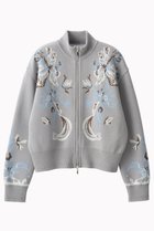 【ミューラル/MURRAL】のTrillium ニットカーディガン 人気、トレンドファッション・服の通販 founy(ファニー) ファッション Fashion レディースファッション Fashion for Women アウター Coat / Outerwear Collection 2025年 2025 2025-2026秋冬・A/W Autumn/Winter 2025–26 AW25–26 アクリル Acrylic Material エレガント 上品 Elegant カーディガン Cardigan, Knitwear コレクション Collection, Seasonal Line ジャカード／ジャガード Jacquard, Woven Pattern ジャケット Jacket, Outerwear ダブル Double, Double-Breasted ブルゾン Blouson, Bomber Jacket モチーフ Motif, Design Theme 新作・新入荷 New Arrivals / New In A/W・秋冬 Autumn/Winter thumbnail グレー|ID: prp329100004639156 ipo3291000000033439147
