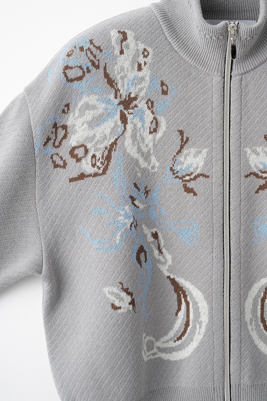 【ミューラル/MURRAL】のTrillium ニットカーディガン 人気、トレンドファッション・服の通販 founy(ファニー) 　ファッション　Fashion　レディースファッション　Fashion for Women　アウター　Coat / Outerwear Collection　2025年　2025　2025-2026秋冬・A/W　Autumn/Winter 2025–26 AW25–26　アクリル　Acrylic Material　エレガント 上品　Elegant　カーディガン　Cardigan, Knitwear　コレクション　Collection, Seasonal Line　ジャカード／ジャガード　Jacquard, Woven Pattern　ジャケット　Jacket, Outerwear　ダブル　Double, Double-Breasted　ブルゾン　Blouson, Bomber Jacket　モチーフ　Motif, Design Theme　新作・新入荷　New Arrivals / New In　A/W・秋冬　Autumn/Winter　other-4|ID: prp329100004639156 ipo3291000000033439153