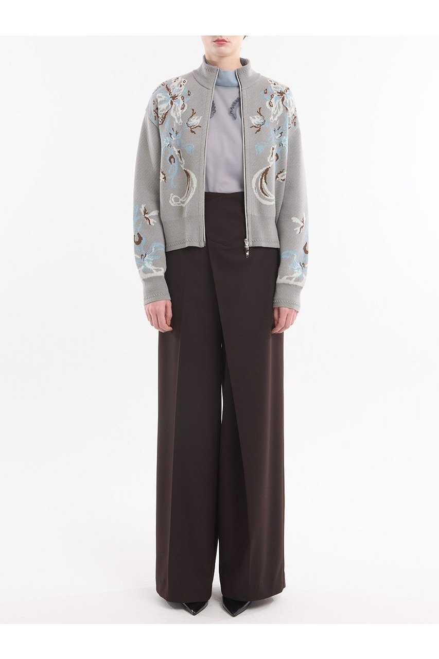 【ミューラル/MURRAL】のTrillium ニットカーディガン 人気、トレンドファッション・服の通販 founy(ファニー) 　ファッション　Fashion　レディースファッション　Fashion for Women　アウター　Coat / Outerwear Collection　2025年　2025　2025-2026秋冬・A/W　Autumn/Winter 2025–26 AW25–26　アクリル　Acrylic Material　エレガント 上品　Elegant　カーディガン　Cardigan, Knitwear　コレクション　Collection, Seasonal Line　ジャカード／ジャガード　Jacquard, Woven Pattern　ジャケット　Jacket, Outerwear　ダブル　Double, Double-Breasted　ブルゾン　Blouson, Bomber Jacket　モチーフ　Motif, Design Theme　新作・新入荷　New Arrivals / New In　A/W・秋冬　Autumn/Winter　other-7|ID: prp329100004639156 ipo3291000000033439156