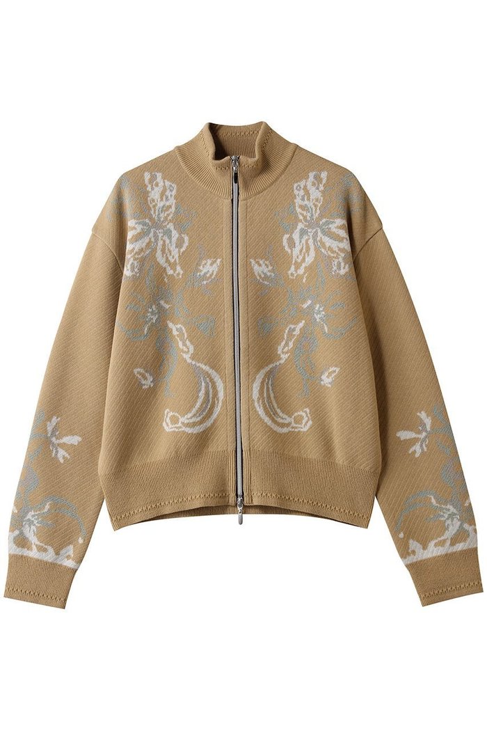 【ミューラル/MURRAL】のTrillium ニットカーディガン インテリア・キッズ・メンズ・レディースファッション・服の通販 founy(ファニー) https://founy.com/ ファッション Fashion レディースファッション Fashion for Women アウター Coat / Outerwear Collection 2025年 2025 2025-2026秋冬・A/W Autumn/Winter 2025–26 AW25–26 アクリル Acrylic Material エレガント 上品 Elegant カーディガン Cardigan, Knitwear コレクション Collection, Seasonal Line ジャカード／ジャガード Jacquard, Woven Pattern ジャケット Jacket, Outerwear ダブル Double, Double-Breasted ブルゾン Blouson, Bomber Jacket モチーフ Motif, Design Theme A/W・秋冬 Autumn/Winter |ID: prp329100004639156 ipo3291000000036133036