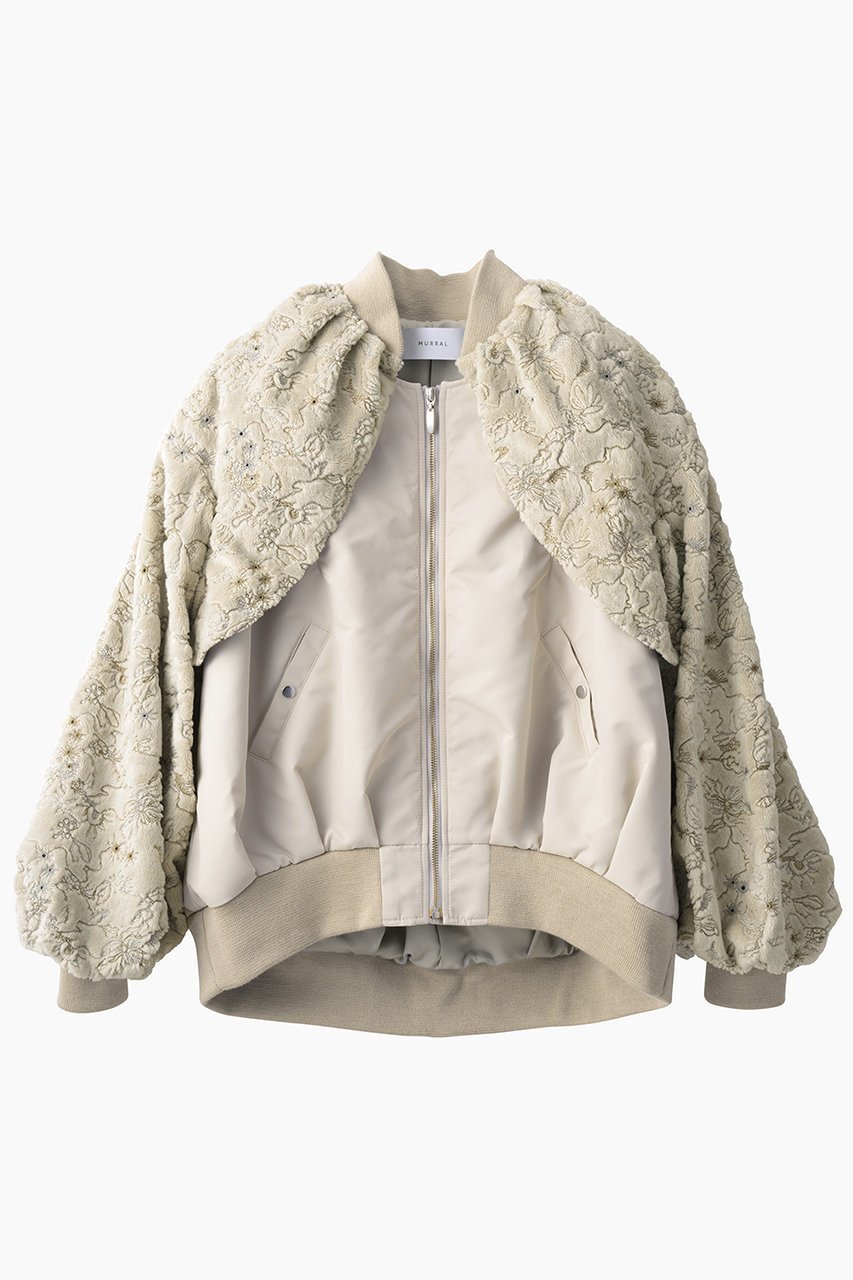 【ミューラル/MURRAL】のCamouflage エンブロイダリー ミリタリーブルゾン インテリア・キッズ・メンズ・レディースファッション・服の通販 founy(ファニー) 　ファッション　Fashion　レディースファッション　Fashion for Women　アウター　Coat / Outerwear Collection　レディースジャケット・軽アウター　Jackets　ブルゾンジャケット・スポーティアウター　Blouson Jackets　2025年　2025　2025-2026秋冬・A/W　Autumn/Winter 2025–26 AW25–26　エレガント 上品　Elegant　エンブロイダリー　Embroidery Design　コレクション　Collection, Seasonal Line　ジャケット　Jacket, Outerwear　バランス　Balance, Style Balance　パターン　Pattern, Design Print　ブルゾン　Blouson, Bomber Jacket　ミックス　Mix, Mixed Style　ミリタリー　Military, Army Style　A/W・秋冬　Autumn/Winter　アイボリー|ID: prp329100004639158 ipo3291000000033439162