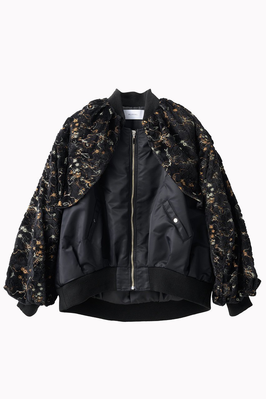 【ミューラル/MURRAL】のCamouflage エンブロイダリー ミリタリーブルゾン インテリア・キッズ・メンズ・レディースファッション・服の通販 founy(ファニー) 　ファッション　Fashion　レディースファッション　Fashion for Women　アウター　Coat / Outerwear Collection　レディースジャケット・軽アウター　Jackets　ブルゾンジャケット・スポーティアウター　Blouson Jackets　2025年　2025　2025-2026秋冬・A/W　Autumn/Winter 2025–26 AW25–26　エレガント 上品　Elegant　エンブロイダリー　Embroidery Design　コレクション　Collection, Seasonal Line　ジャケット　Jacket, Outerwear　バランス　Balance, Style Balance　パターン　Pattern, Design Print　ブルゾン　Blouson, Bomber Jacket　ミックス　Mix, Mixed Style　ミリタリー　Military, Army Style　A/W・秋冬　Autumn/Winter　ブラック|ID: prp329100004639158 ipo3291000000033439164