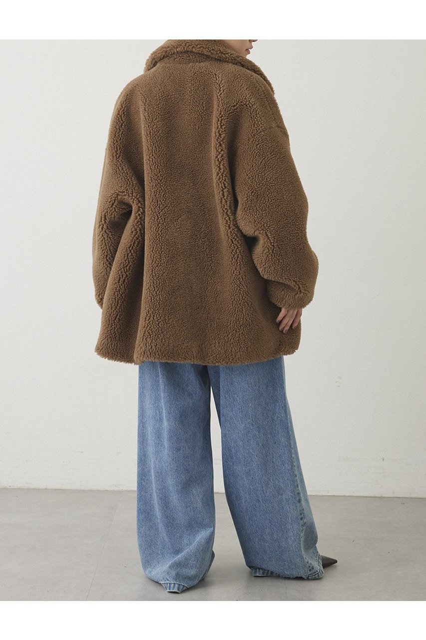 【ウィムガゼット/Whim Gazette】の【THE PAUSE】ボアダブルコート 人気、トレンドファッション・服の通販 founy(ファニー) 　ファッション　Fashion　レディースファッション　Fashion for Women　アウター　Coat / Outerwear Collection　コート・ロングコート・ピーコート　Long Coats, Peacoats & More　2025年　2025　2025-2026秋冬・A/W　Autumn/Winter 2025–26 AW25–26　ショルダー　Shoulder, Shoulder Strap　ショート　Short, Short Length　ダブル　Double, Double-Breasted　ドロップ　Drop Shoulder, Dropped Style　フォルム　Silhouette, Form　ミドル　Middle Length, Mid Height　A/W・秋冬　Autumn/Winter　other-4|ID: prp329100004639159 ipo3291000000033439180