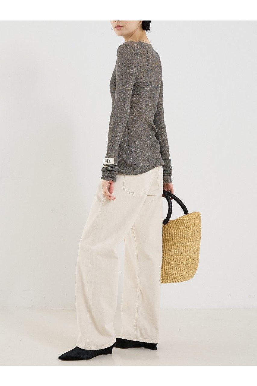 【ザ ストア バイ シー/THE STORE by C】の【COCUCA】ラメリブニット 人気、トレンドファッション・服の通販 founy(ファニー) 　ファッション　Fashion　レディースファッション　Fashion for Women　トップス・カットソー　Cut & Sew Tops　ニット　Knit Tops & Sweaters　カジュアルプルオーバー・ニットトップス　Pullovers & Knit Tops / Casual Pullovers　2025年　2025　2025-2026秋冬・A/W　Autumn/Winter 2025–26 AW25–26　なめらか　Smooth, Silky Texture　イタリア　Italy　シェイプ　Shape, Slim Fit　バランス　Balance, Style Balance　ラグジュアリー　Luxury, Elegant　A/W・秋冬　Autumn/Winter　other-4|ID: prp329100004639164 ipo3291000000033439243