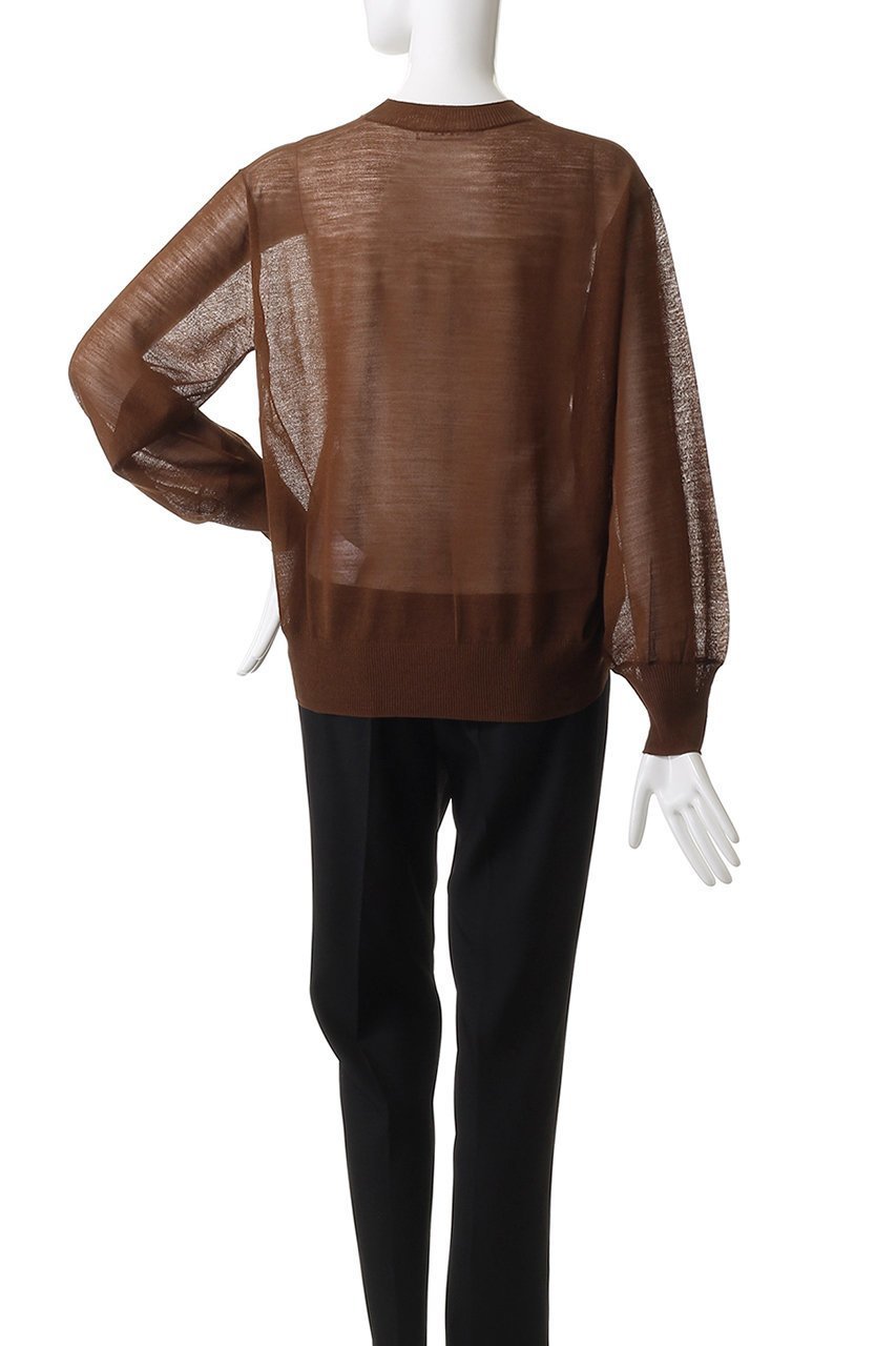 【ベイジ,/BEIGE,】のCADDO(キャドー)/シアーウールクルーネックトップス 人気、トレンドファッション・服の通販 founy(ファニー) 　ファッション　Fashion　レディースファッション　Fashion for Women　トップス・カットソー　Cut & Sew Tops　ニット　Knit Tops & Sweaters　カジュアルプルオーバー・ニットトップス　Pullovers & Knit Tops / Casual Pullovers　ギャザー　Gathered, Ruffled　シアー　Sheer, See-Through　シンプル　Simple, Minimal　ボトム　Bottoms, Lower Wear　ロング　Long, Long-Length　新作・新入荷　New Arrivals / New In　other-4|ID: prp329100004639168 ipo3291000000033439276