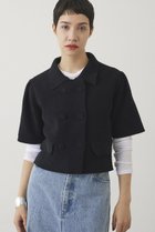 【ウィムガゼット/Whim Gazette】の【THE PAUSE】ベロアニットショートカーディガン ブラック|ID: prp329100004639172 ipo3291000000035868369