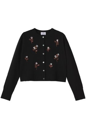 【ランバン オン ブルー/LANVIN en Bleu】 フラワービーズ刺しゅうカーディガン人気、トレンドファッション・服の通販 founy(ファニー) ファッション Fashion レディースファッション Fashion for Women トップス・カットソー Cut & Sew Tops ニット Knit Tops & Sweaters カーディガン・羽織り Layered Style Cardigans 2025年 2025 2025-2026秋冬・A/W Autumn/Winter 2025–26 AW25–26 カーディガン Cardigan, Knitwear フラワー Flower, Floral モチーフ Motif, Design Theme エレガント 上品 Elegant A/W・秋冬 Autumn/Winter |ID:prp329100004639174