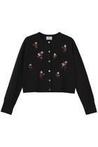 【ランバン オン ブルー/LANVIN en Bleu】のフラワービーズ刺しゅうカーディガン ブラック|ID: prp329100004639174 ipo3291000000035868380