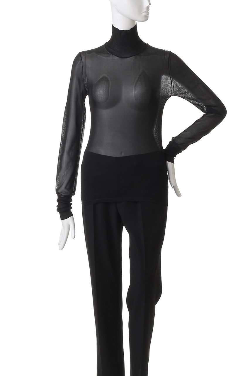 【カナコ サカイ/KANAKO SAKAI】のSHEER ニット タートルネック 人気、トレンドファッション・服の通販 founy(ファニー) 　ファッション　Fashion　レディースファッション　Fashion for Women　トップス・カットソー　Cut & Sew Tops　ニット　Knit Tops & Sweaters　カジュアルプルオーバー・ニットトップス　Pullovers & Knit Tops / Casual Pullovers　タートルネック・ハイネックトップス　Turtlenecks & High-Neck Tops　インナー　Innerwear　コンパクト　Compact, Small Size　シアー　Sheer, See-Through　シンプル　Simple, Minimal　タートルネック　Turtleneck, High Neck　エレガント 上品　Elegant　other-2|ID: prp329100004639175 ipo3291000000035868393