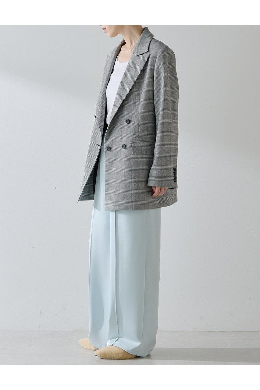 【ウィムガゼット/Whim Gazette】の【THE PAUSE】サテンピンタックパンツ 人気、トレンドファッション・服の通販 founy(ファニー) 　ファッション　Fashion　レディースファッション　Fashion for Women　パンツ　Pants & Trousers　2025年　2025　2025-2026秋冬・A/W　Autumn/Winter 2025–26 AW25–26　サテン　Satin, Glossy Fabric　ストレート　Straight, Straight Cut　センター　Center, Center Line　ワイド　Wide, Wide Fit　エレガント 上品　Elegant　A/W・秋冬　Autumn/Winter　other-3|ID: prp329100004639184 ipo3291000000033439382