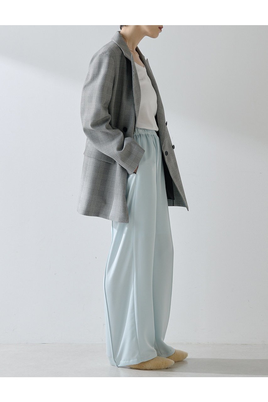 【ウィムガゼット/Whim Gazette】の【THE PAUSE】サテンピンタックパンツ 人気、トレンドファッション・服の通販 founy(ファニー) 　ファッション　Fashion　レディースファッション　Fashion for Women　パンツ　Pants & Trousers　2025年　2025　2025-2026秋冬・A/W　Autumn/Winter 2025–26 AW25–26　サテン　Satin, Glossy Fabric　ストレート　Straight, Straight Cut　センター　Center, Center Line　ワイド　Wide, Wide Fit　エレガント 上品　Elegant　A/W・秋冬　Autumn/Winter　other-5|ID: prp329100004639184 ipo3291000000033439384