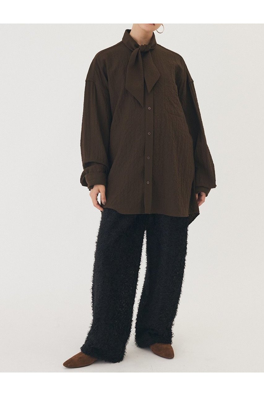 【ウィムガゼット/Whim Gazette】の【THE PAUSE】フェザーチュールパンツ インテリア・キッズ・メンズ・レディースファッション・服の通販 founy(ファニー) 　ファッション　Fashion　レディースファッション　Fashion for Women　パンツ　Pants & Trousers　2025年　2025　2025-2026秋冬・A/W　Autumn/Winter 2025–26 AW25–26　コクーン　Cocoon, Cocoon Silhouette　シンプル　Simple, Minimal　チュール　Tulip, Tulip Motif　A/W・秋冬　Autumn/Winter　ブラック|ID: prp329100004639188 ipo3291000000033439406