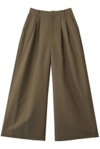 【ランバン オン ブルー/LANVIN en Bleu】のコットンギャバツータックパンツ カーキ|ID: prp329100004639193 ipo3291000000033439442