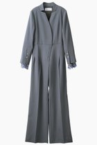 【ミューラル/MURRAL】のSlit sleeve lace ジャンプスーツ ブルー|ID:prp329100004639196
