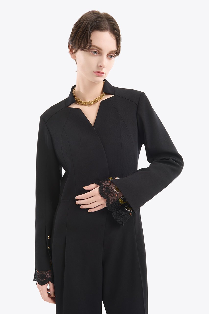 【ミューラル/MURRAL】のSlit sleeve lace ジャンプスーツ 人気、トレンドファッション・服の通販 founy(ファニー) ファッション Fashion レディースファッション Fashion for Women パンツ Pants & Trousers オケージョン Occasion Wear カッティング Cutting Detail カフス Cuff Design ストレート Straight, Straight Cut スリット Slit, Slit Detail スリーブ Sleeve, Long Sleeve / Short Sleeve スーツ Suit, Formalwear テーラード Tailored, Tailored Fit フォルム Silhouette, Form レース Lace, Lace Fabric other-7|ID: prp329100004639196 ipo3291000000036133089