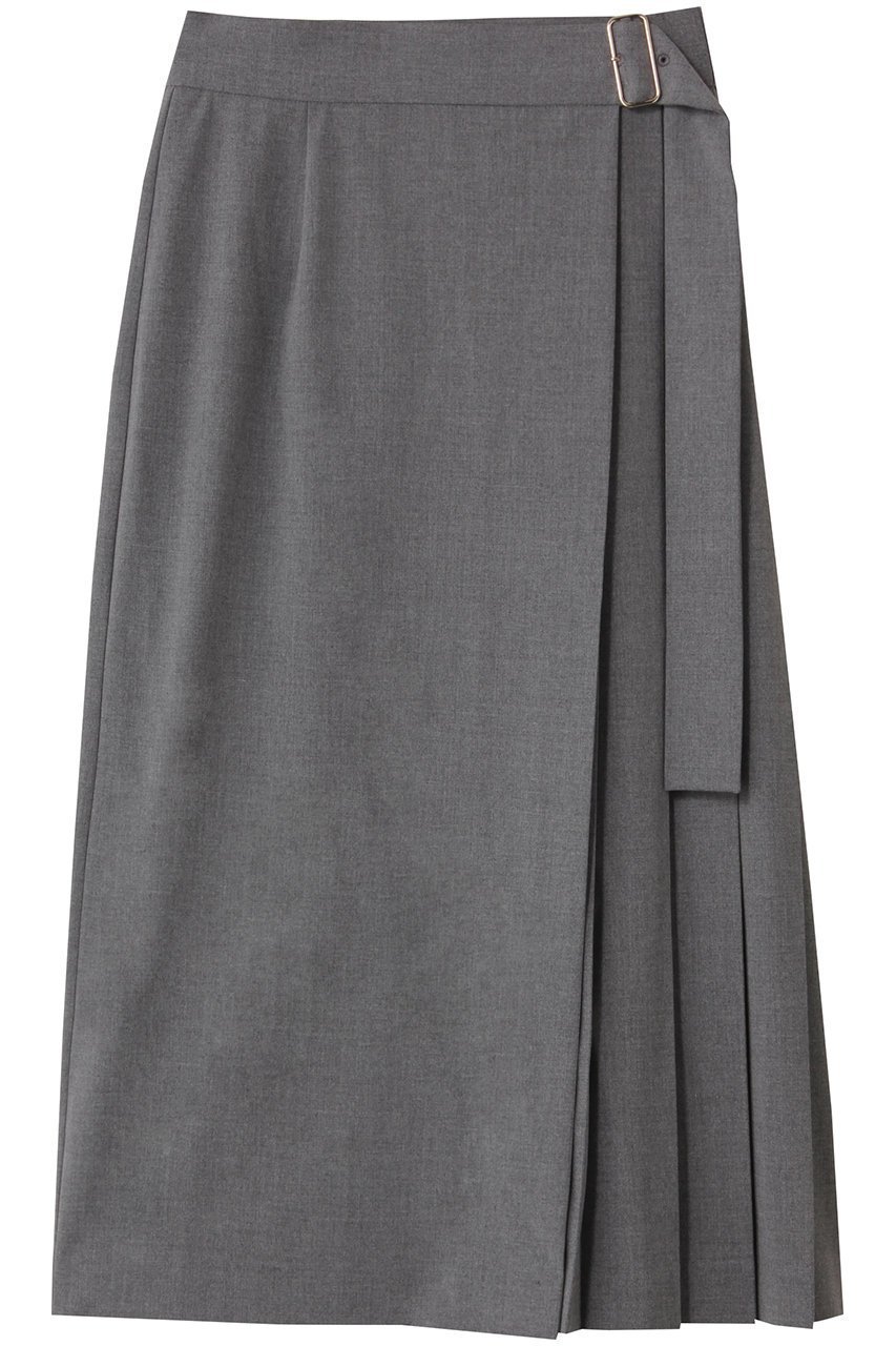 【ベイジ,/BEIGE,】のZEPHYR/ウールライクアシンメトリープリーツスカート インテリア・キッズ・メンズ・レディースファッション・服の通販 founy(ファニー) 　ファッション　Fashion　レディースファッション　Fashion for Women　スカート　Skirts　プリーツスカート / 上品フェミニンスタイル　Pleated Skirts　ロングスカート　Long Skirts / Maxi & Midi Skirts　2025年　2025　2025-2026秋冬・A/W　Autumn/Winter 2025–26 AW25–26　アシンメトリー　Asymmetrical Style　ストレート　Straight, Straight Cut　プリーツ　Pleats, Pleated　ラップ　Wrap, Wrap Design　ロング　Long, Long-Length　エレガント 上品　Elegant　A/W・秋冬　Autumn/Winter　Top Gray|ID: prp329100004639201 ipo3291000000033439504