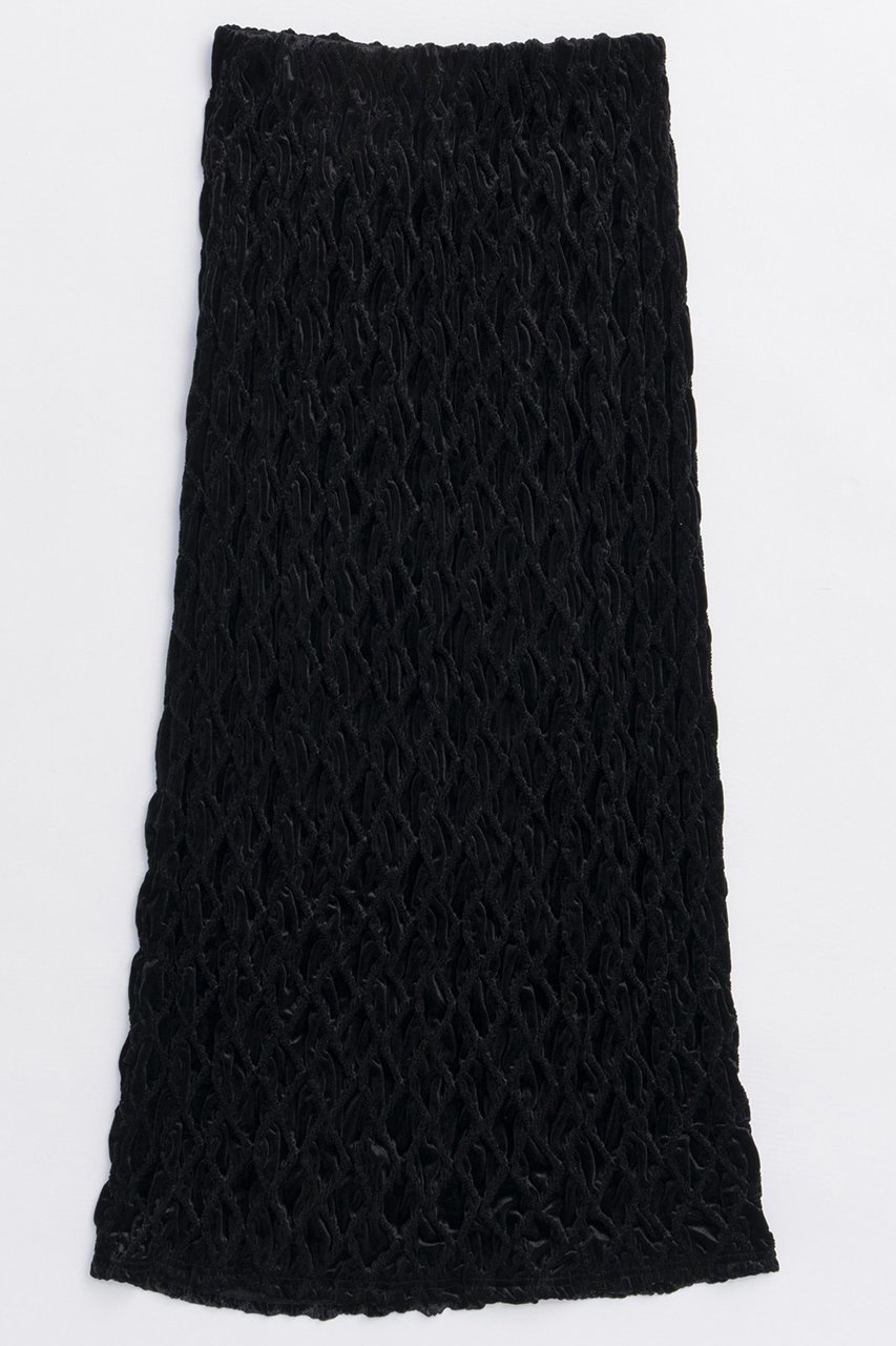 【メゾンスペシャル/MAISON SPECIAL】のVelor Shirring Skirt/ベロアシャーリングスカート インテリア・キッズ・メンズ・レディースファッション・服の通販 founy(ファニー) 　ファッション　Fashion　レディースファッション　Fashion for Women　スカート　Skirts　ロングスカート　Long Skirts / Maxi & Midi Skirts　2025年　2025　2025-2026秋冬・A/W　Autumn/Winter 2025–26 AW25–26　シャーリング　Shirring, Ruched　ストレッチ　Stretch, Stretchy Fabric　ストレート　Straight, Straight Cut　スリット　Slit, Slit Detail　フィット　Fit, Slim Fit　ベロア　Velour, Soft Velvet　マキシ　Maxi, Full Length　リラックス　Relax, Relaxed Fit　ロング　Long, Long-Length　エレガント 上品　Elegant　A/W・秋冬　Autumn/Winter　BLK(ブラック)|ID: prp329100004639204 ipo3291000000033439524