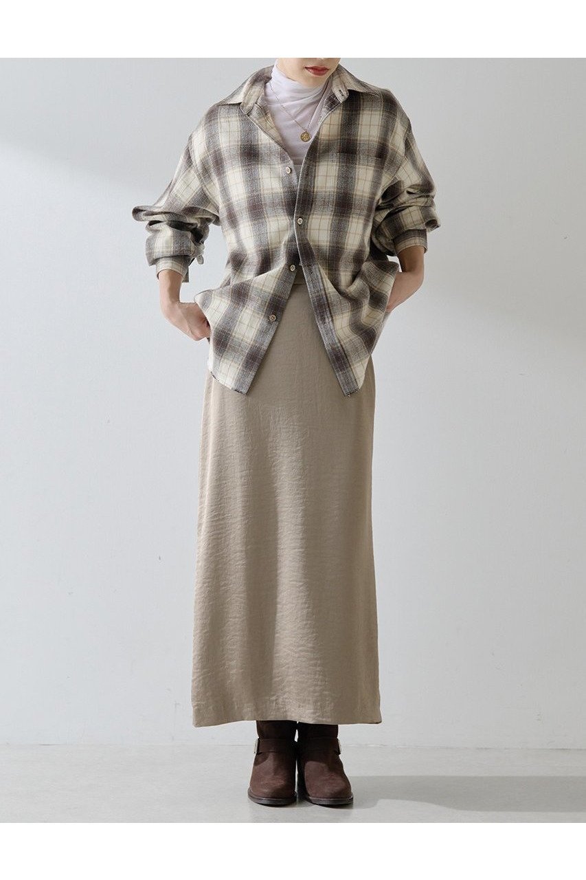 【ウィムガゼット/Whim Gazette】の【THE PAUSE】サテンIラインスカート 人気、トレンドファッション・服の通販 founy(ファニー) 　ファッション　Fashion　レディースファッション　Fashion for Women　スカート　Skirts　ロングスカート　Long Skirts / Maxi & Midi Skirts　2025年　2025　2025-2026秋冬・A/W　Autumn/Winter 2025–26 AW25–26　ギャザー　Gathered, Ruffled　サテン　Satin, Glossy Fabric　シンプル　Simple, Minimal　スリット　Slit, Slit Detail　ロング　Long, Long-Length　エレガント 上品　Elegant　台形　A-Line, Trapezoid Shape　A/W・秋冬　Autumn/Winter　other-6|ID: prp329100004639205 ipo3291000000033439548