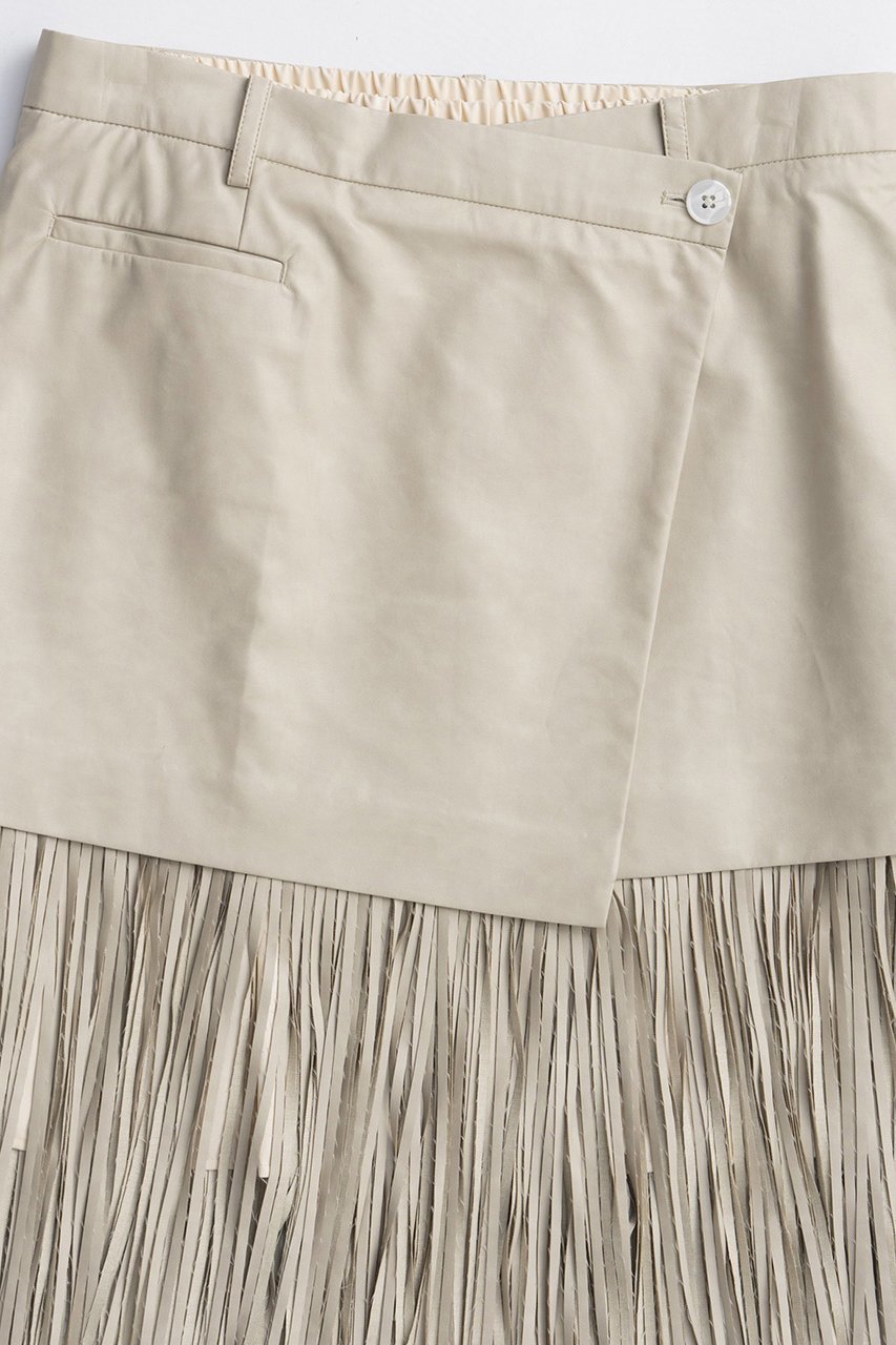 【メゾンスペシャル/MAISON SPECIAL】のVegan Leather Fringe Wrap Skirt/ヴィーガンレザーフリンジラップスカート 人気、トレンドファッション・服の通販 founy(ファニー) 　ファッション　Fashion　レディースファッション　Fashion for Women　スカート　Skirts　ロングスカート　Long Skirts / Maxi & Midi Skirts　2025年　2025　2025-2026秋冬・A/W　Autumn/Winter 2025–26 AW25–26　シンプル　Simple, Minimal　ドレス　Dress, One-Piece　フリンジ　Fringe, Tassel　ボトム　Bottoms, Lower Wear　ラップ　Wrap, Wrap Design　リアル　Real, Realistic　ロング　Long, Long-Length　A/W・秋冬　Autumn/Winter　other-2|ID: prp329100004639210 ipo3291000000033439578