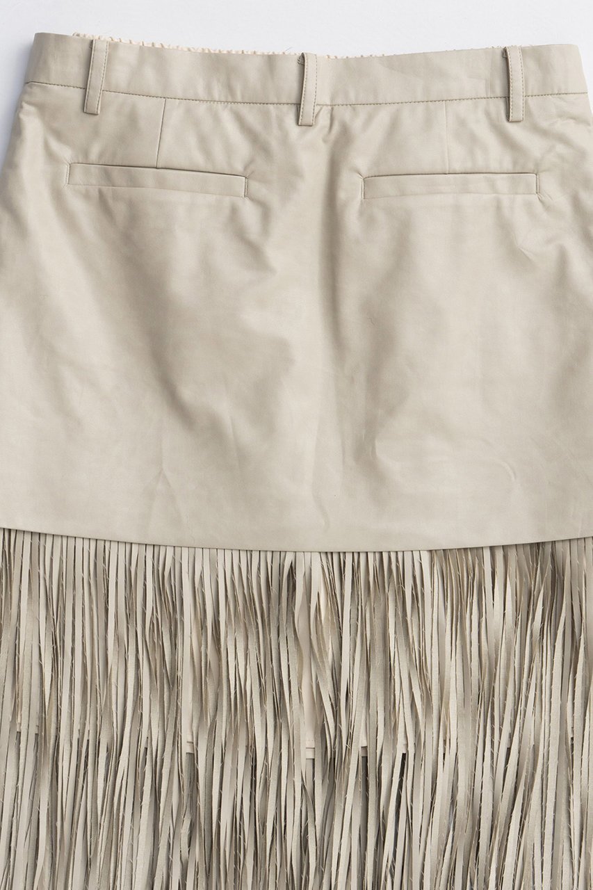 【メゾンスペシャル/MAISON SPECIAL】のVegan Leather Fringe Wrap Skirt/ヴィーガンレザーフリンジラップスカート 人気、トレンドファッション・服の通販 founy(ファニー) 　ファッション　Fashion　レディースファッション　Fashion for Women　スカート　Skirts　ロングスカート　Long Skirts / Maxi & Midi Skirts　2025年　2025　2025-2026秋冬・A/W　Autumn/Winter 2025–26 AW25–26　シンプル　Simple, Minimal　ドレス　Dress, One-Piece　フリンジ　Fringe, Tassel　ボトム　Bottoms, Lower Wear　ラップ　Wrap, Wrap Design　リアル　Real, Realistic　ロング　Long, Long-Length　A/W・秋冬　Autumn/Winter　other-5|ID: prp329100004639210 ipo3291000000033439584