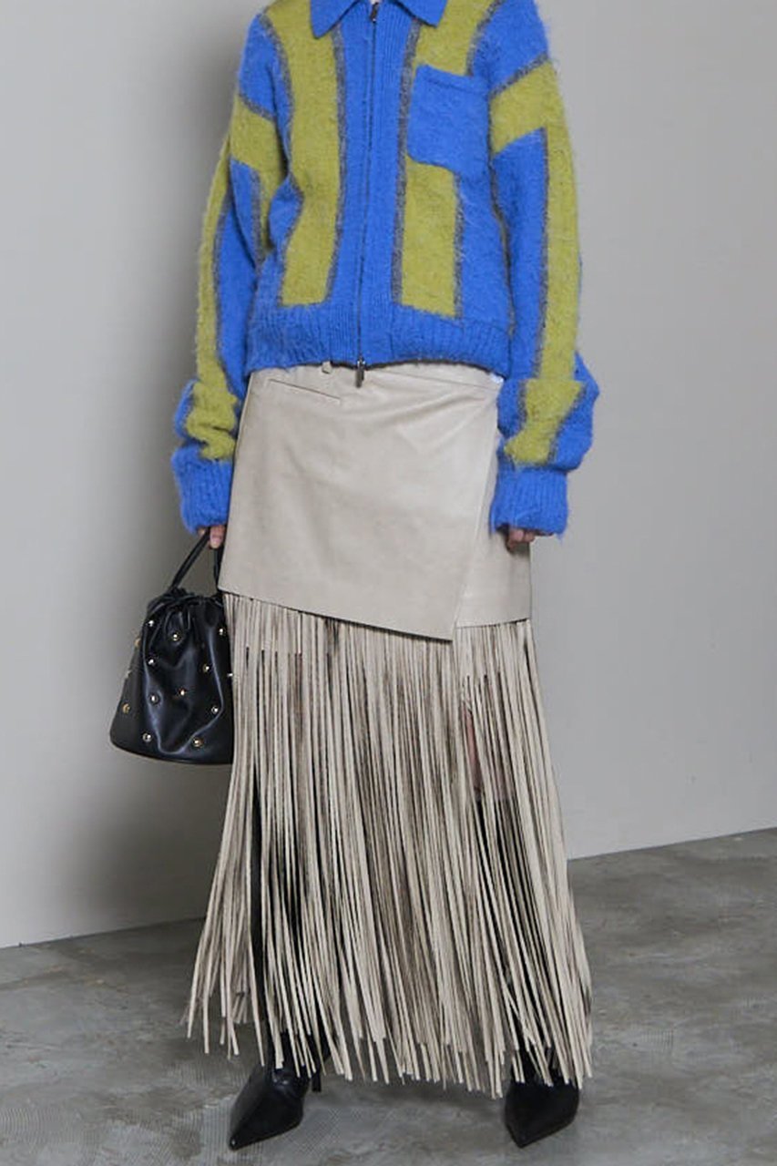 【メゾンスペシャル/MAISON SPECIAL】のVegan Leather Fringe Wrap Skirt/ヴィーガンレザーフリンジラップスカート 人気、トレンドファッション・服の通販 founy(ファニー) 　ファッション　Fashion　レディースファッション　Fashion for Women　スカート　Skirts　ロングスカート　Long Skirts / Maxi & Midi Skirts　2025年　2025　2025-2026秋冬・A/W　Autumn/Winter 2025–26 AW25–26　シンプル　Simple, Minimal　ドレス　Dress, One-Piece　フリンジ　Fringe, Tassel　ボトム　Bottoms, Lower Wear　ラップ　Wrap, Wrap Design　リアル　Real, Realistic　ロング　Long, Long-Length　A/W・秋冬　Autumn/Winter　other-7|ID: prp329100004639210 ipo3291000000033439586