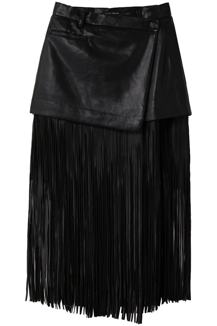 【メゾンスペシャル/MAISON SPECIAL】のfaux Leather Fringe Wrap Skirt/フェイクレザーフリンジラップスカート インテリア・キッズ・メンズ・レディースファッション・服の通販 founy(ファニー) https://founy.com/ ファッション Fashion レディースファッション Fashion for Women スカート Skirts ロングスカート Long Skirts / Maxi & Midi Skirts シンプル Simple, Minimal ドレス Dress, One-Piece フェイクレザー Faux Leather, PU Leather フリンジ Fringe, Tassel ボトム Bottoms, Lower Wear ラップ Wrap, Wrap Design リアル Real, Realistic ロング Long, Long-Length |ID: prp329100004639210 ipo3291000000036133091