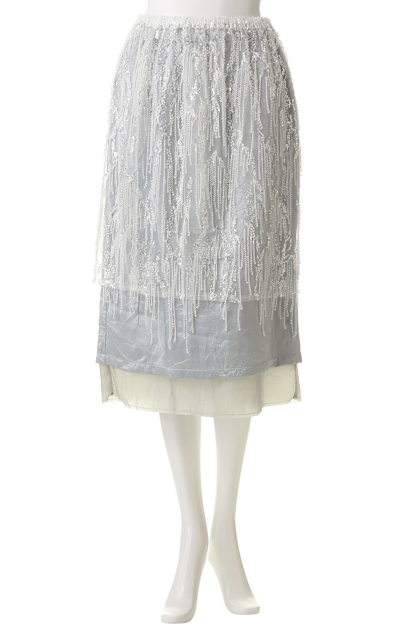 【メゾンスペシャル/MAISON SPECIAL】のSatin Combination Bijou Skirt/サテンコンビビジュースカート 人気、トレンドファッション・服の通販 founy(ファニー) 　ファッション　Fashion　レディースファッション　Fashion for Women　スカート　Skirts　ロングスカート　Long Skirts / Maxi & Midi Skirts　おすすめ　Recommended / Our Picks　オーガンジー　Organza Fabric　サテン　Satin, Glossy Fabric　スパンコール　Sequins, Sequin Embellishment　セパレート　Separate, Two-Piece　ドッキング　Docking, Mixed Material　バランス　Balance, Style Balance　ボトム　Bottoms, Lower Wear　ミックス　Mix, Mixed Style　ロング　Long, Long-Length　A/W・秋冬　Autumn/Winter　other-2|ID: prp329100004639212 ipo3291000000036133104