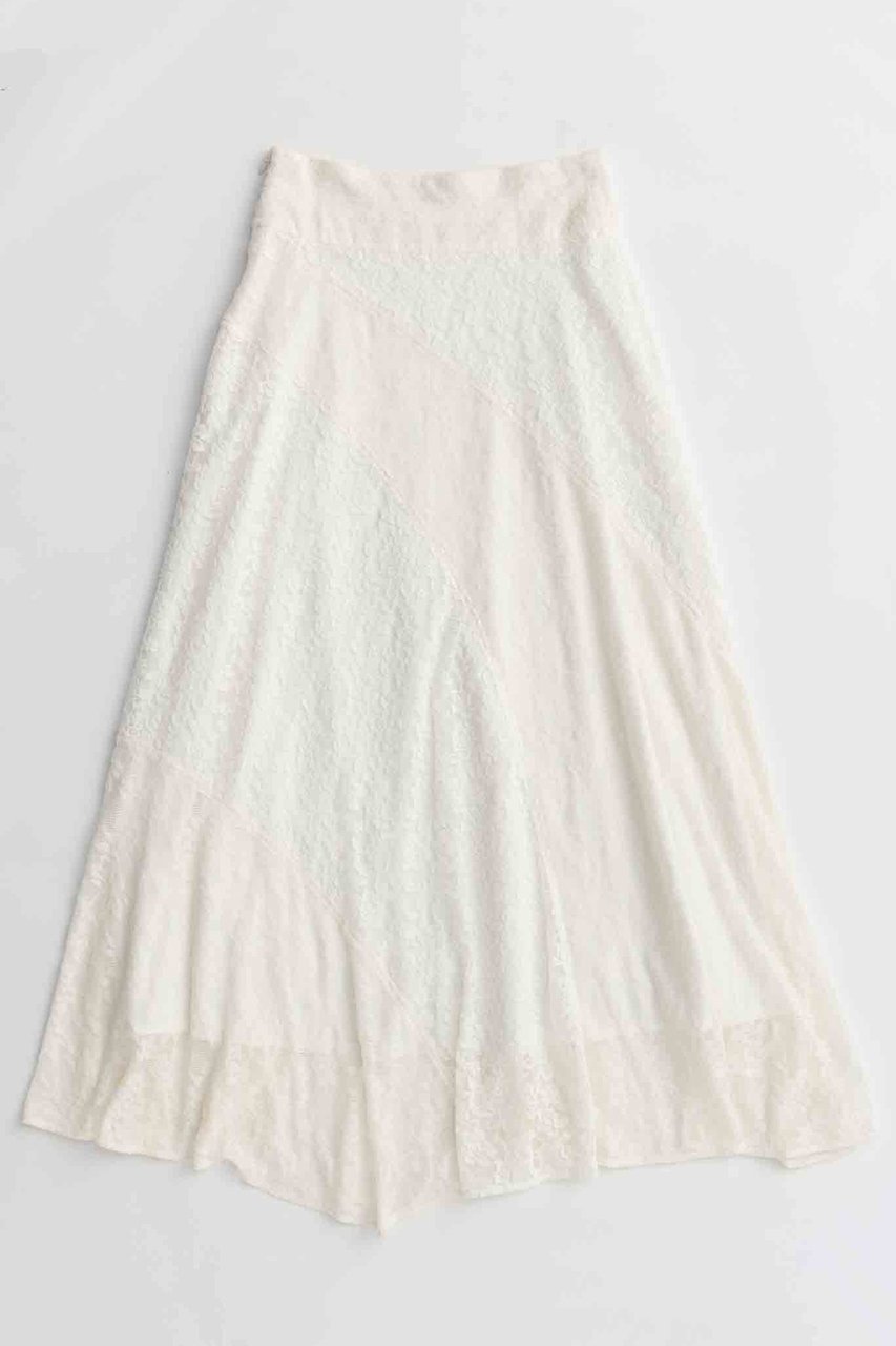 【メゾンスペシャル/MAISON SPECIAL】のRandom Lace Flare Skirt/ランダムレースフレアスカート 人気、トレンドファッション・服の通販 founy(ファニー) 　ファッション　Fashion　レディースファッション　Fashion for Women　スカート　Skirts　Aライン・フレアスカート　A-Line & Flared Skirts　ロングスカート　Long Skirts / Maxi & Midi Skirts　2025年　2025　2025-2026秋冬・A/W　Autumn/Winter 2025–26 AW25–26　インナー　Innerwear　ドッキング　Docking, Mixed Material　ドレープ　Drape, Draping Fabric　レース　Lace, Lace Fabric　ロング　Long, Long-Length　エレガント 上品　Elegant　A/W・秋冬　Autumn/Winter　other-5|ID: prp329100004639218 ipo3291000000033439646