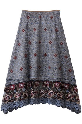 【ミューラル/MURRAL】のEverlasting エンブロイダリー レース スカート 人気、トレンドファッション・服の通販 founy(ファニー) ファッション Fashion レディースファッション Fashion for Women スカート Skirts ロングスカート Long Skirts / Maxi & Midi Skirts おすすめ Recommended / Our Picks エレガント 上品 Elegant エンブロイダリー Embroidery Design セットアップ Set-Up, Coordinated Outfit フレア Flare, Flared モチーフ Motif, Design Theme レース Lace, Lace Fabric ロング Long, Long-Length |ID:prp329100004639220