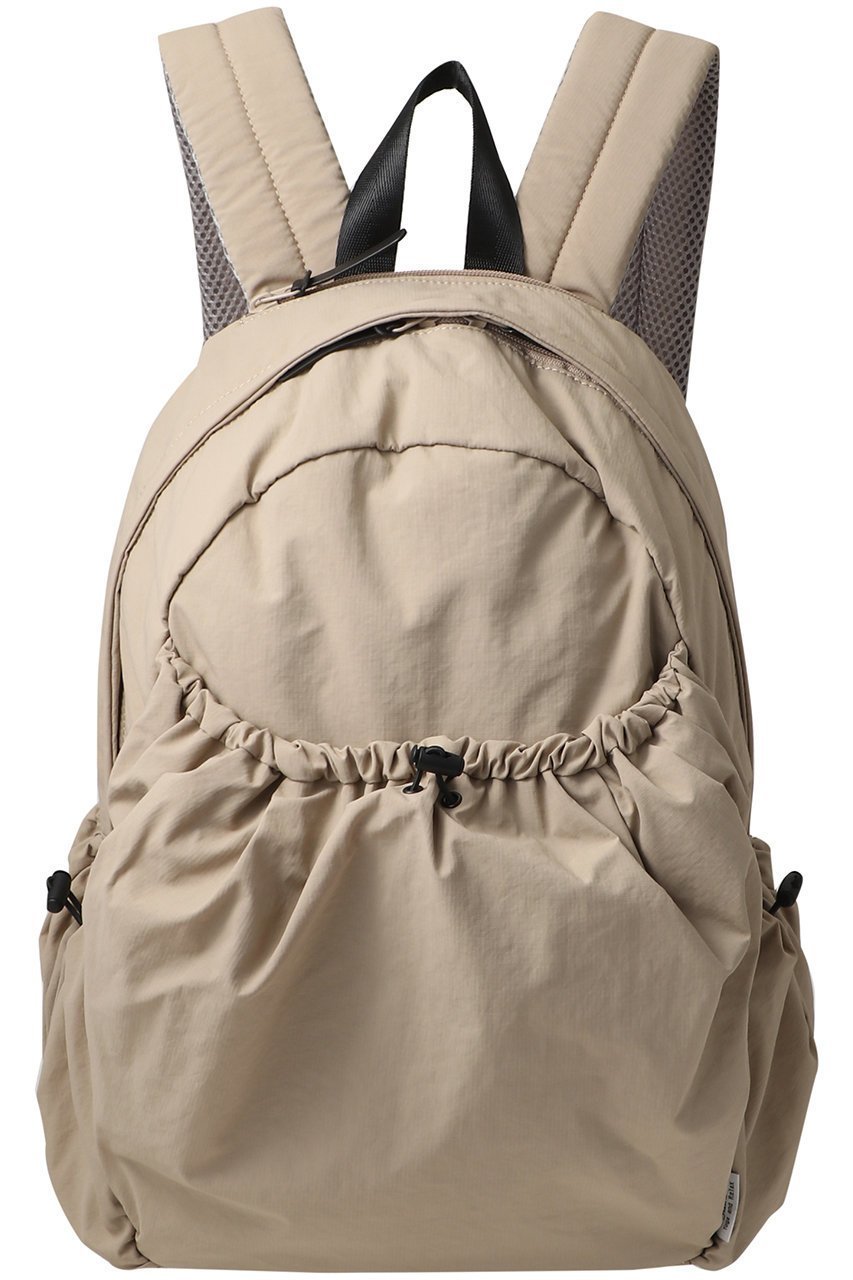 【ジュリエ/Julier】のリップストップ撥水リュック インテリア・キッズ・メンズ・レディースファッション・服の通販 founy(ファニー) 　ファッション　Fashion　レディースファッション　Fashion for Women　バッグ　Bags　ギャザー　Gathered, Ruffled　クッション　Cushion, Throw Pillow　ポケット　Pocket, Pocket Detail　ヨガ　Yoga, Yoga Wear　リップ　Lip, Lip Motif　リュック　Backpack, Rucksack　新作・新入荷　New Arrivals / New In　ベージュ|ID: prp329100004639238 ipo3291000000033439852