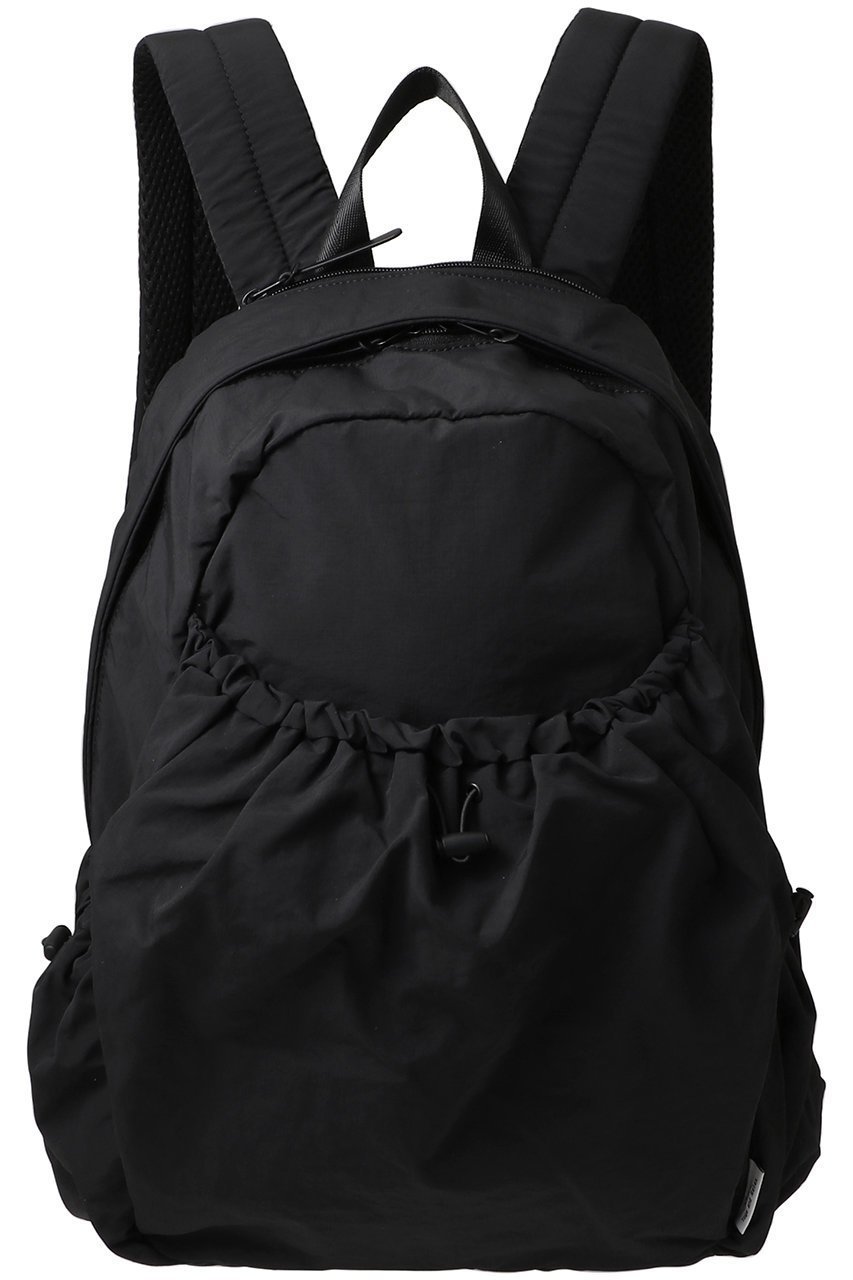【ジュリエ/Julier】のリップストップ撥水リュック インテリア・キッズ・メンズ・レディースファッション・服の通販 founy(ファニー) 　ファッション　Fashion　レディースファッション　Fashion for Women　バッグ　Bags　ギャザー　Gathered, Ruffled　クッション　Cushion, Throw Pillow　ポケット　Pocket, Pocket Detail　ヨガ　Yoga, Yoga Wear　リップ　Lip, Lip Motif　リュック　Backpack, Rucksack　新作・新入荷　New Arrivals / New In　ブラック|ID: prp329100004639238 ipo3291000000033439853