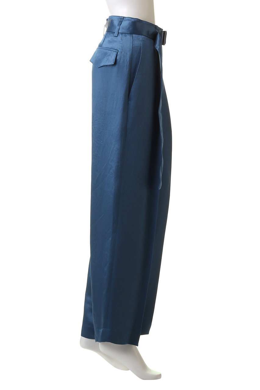 【スタニングルアー/STUNNING LURE】のrベルテッドストレートパンツ 人気、トレンドファッション・服の通販 founy(ファニー) 　ファッション　Fashion　レディースファッション　Fashion for Women　パンツ　Pants & Trousers　シルク　Silk, 100% Silk　ストレート　Straight, Straight Cut　ツイル　Twist, Twisted Detail　リアル　Real, Realistic　ワイド　Wide, Wide Fit　other-3|ID: prp329100004639251 ipo3291000000033439996