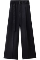 【スタニングルアー/STUNNING LURE】のrベルテッドストレートパンツ 人気、トレンドファッション・服の通販 founy(ファニー) ファッション Fashion レディースファッション Fashion for Women パンツ Pants & Trousers シルク Silk, 100% Silk ストレート Straight, Straight Cut ツイル Twist, Twisted Detail リアル Real, Realistic ワイド Wide, Wide Fit thumbnail ネイビー|ID: prp329100004639251 ipo3291000000035639142