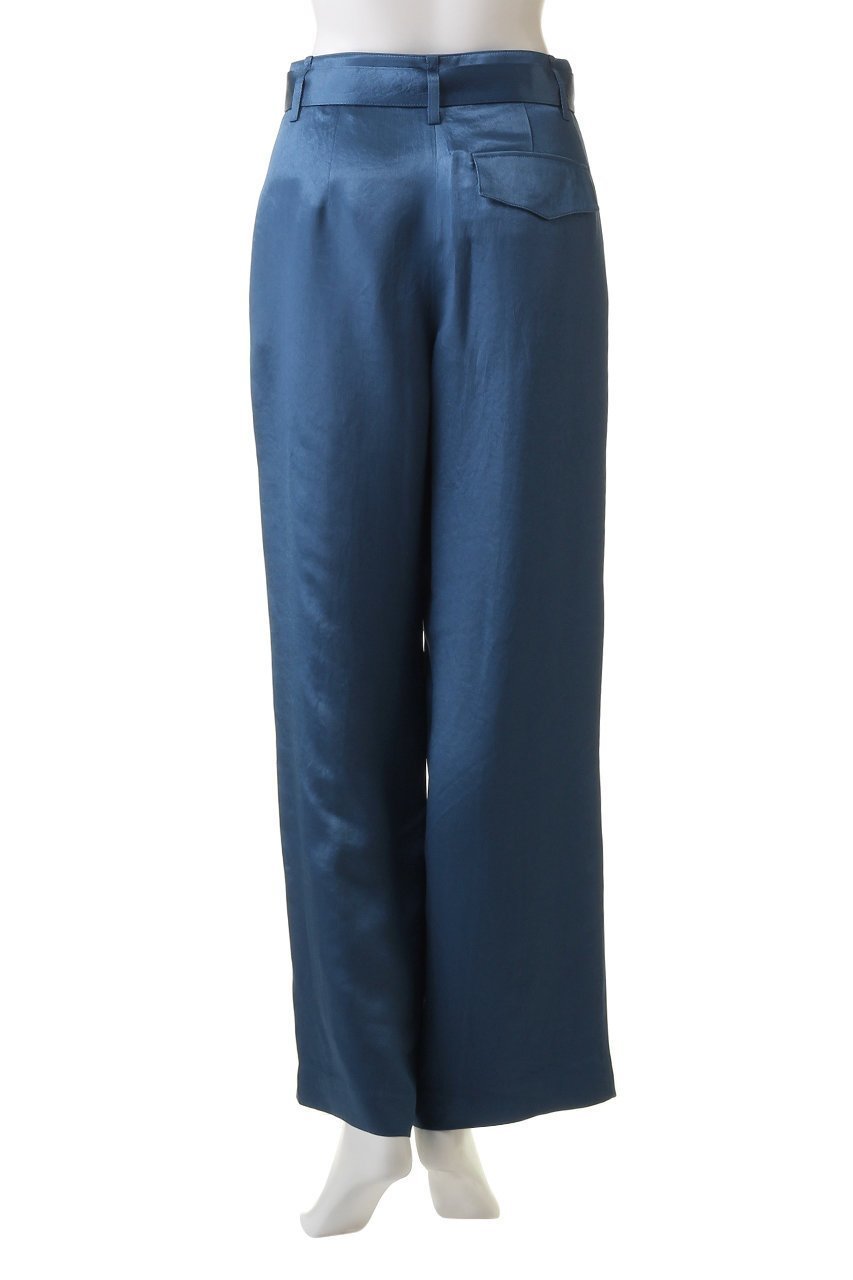 【スタニングルアー/STUNNING LURE】のrベルテッドストレートパンツ 人気、トレンドファッション・服の通販 founy(ファニー) 　ファッション　Fashion　レディースファッション　Fashion for Women　パンツ　Pants & Trousers　シルク　Silk, 100% Silk　ストレート　Straight, Straight Cut　ツイル　Twist, Twisted Detail　リアル　Real, Realistic　ワイド　Wide, Wide Fit　other-4|ID: prp329100004639251 ipo3291000000035639145