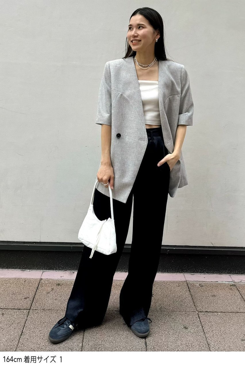 【スタニングルアー/STUNNING LURE】のrベルテッドストレートパンツ 人気、トレンドファッション・服の通販 founy(ファニー) 　ファッション　Fashion　レディースファッション　Fashion for Women　パンツ　Pants & Trousers　シルク　Silk, 100% Silk　ストレート　Straight, Straight Cut　ツイル　Twist, Twisted Detail　リアル　Real, Realistic　ワイド　Wide, Wide Fit　other-7|ID: prp329100004639251 ipo3291000000035639148