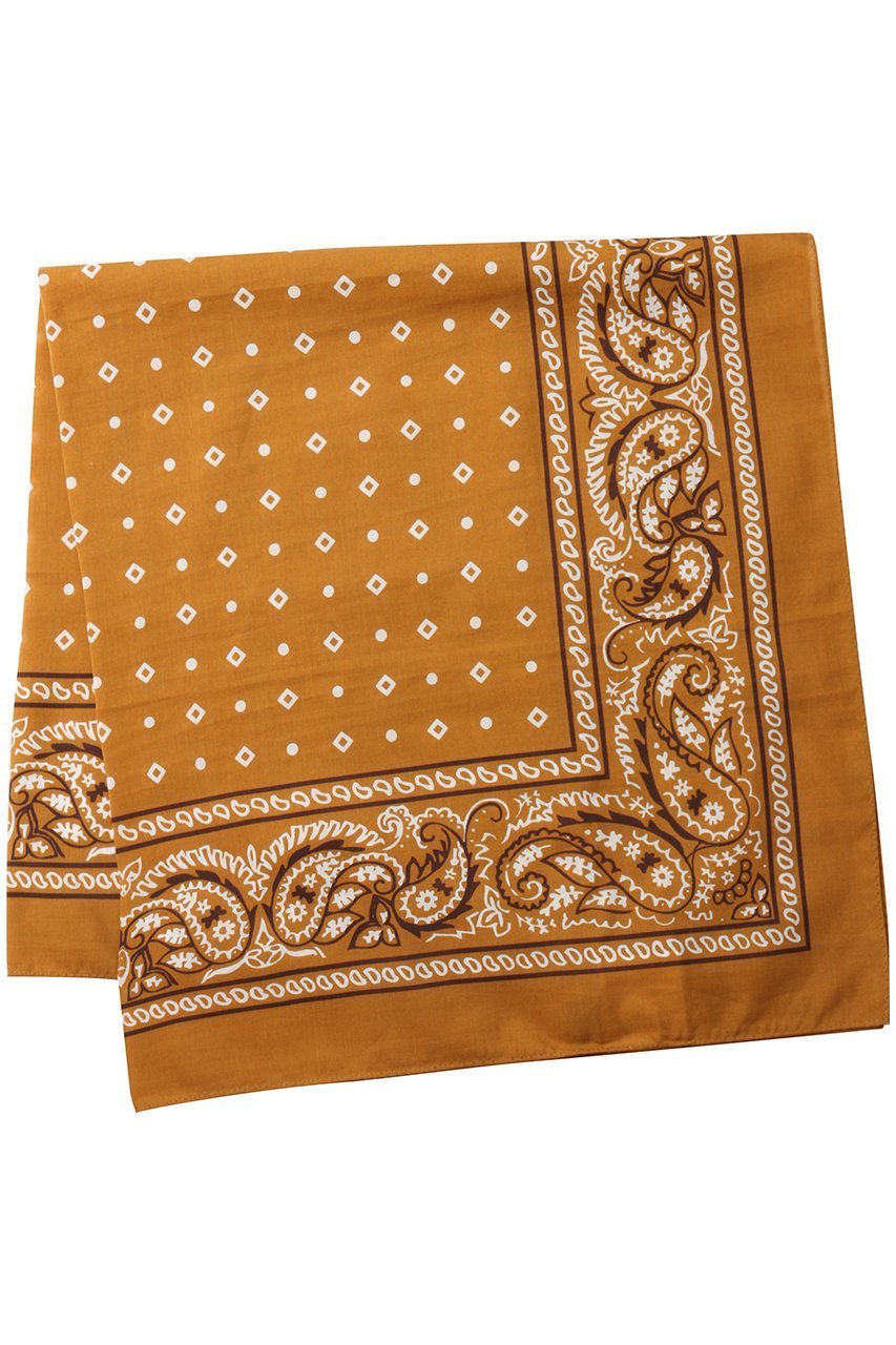 【アルアバイル/allureville】のバンダナスカーフ インテリア・キッズ・メンズ・レディースファッション・服の通販 founy(ファニー) 　ファッション　Fashion　レディースファッション　Fashion for Women　ストール　Soft & Warm Scarves　マフラー・スヌード / 冬小物の定番　Scarves & Mufflers　シルク　Silk, 100% Silk　シンプル　Simple, Minimal　スカーフ　Scarf, Neckwear　ストール　Stole, Wrap　ペイズリー　Paisley, Ethnic Pattern　マフラー　Scarf, Muffler　ワンポイント　One Point, Statement Accent　エレガント 上品　Elegant　ベージュ|ID: prp329100004640083 ipo3291000000036013172