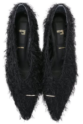 【ヘンリ エン ヴァーゴ/HENRI EN VARGO】の【ELLE SHOP限定】Eileen メタルパーツ付きヘアリーフラットシューズ 人気、トレンドファッション・服の通販 founy(ファニー) ファッション Fashion レディースファッション Fashion for Women シューズ Shoes, Footwear シンプル Simple, Minimal トレンド Trend, Trending Now フラット Flat, Flat Shoes メタル Metal, Metal Parts |ID:prp329100004640105