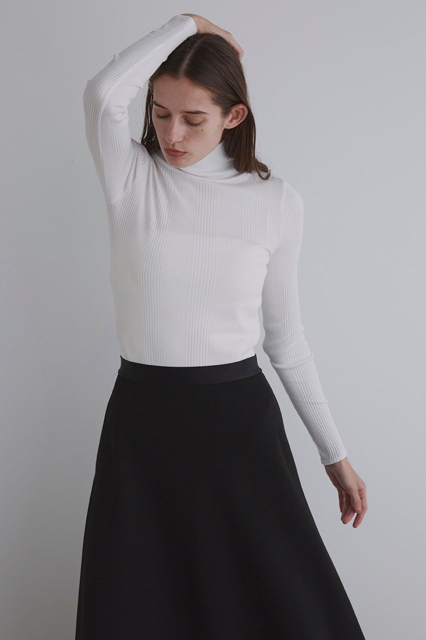 【ル フィル/LE PHIL】の《LE PHIL》ハイネックスキントップ インテリア・キッズ・メンズ・レディースファッション・服の通販 founy(ファニー) 　ファッション　Fashion　レディースファッション　Fashion for Women　トップス・カットソー　Cut & Sew Tops　シャツ・ブラウス・オフィスカジュアル　Elegant Blouses & Button-Ups　ロングTシャツ・Tシャツ　Longline T-Shirts & Tees　カットソー・ベーシックTシャツ　Cut-and-Sewn Tops / Stretch Tees & Basics　2025年　2025　2025-2026秋冬・A/W　Autumn/Winter 2025–26 AW25–26　インナー　Innerwear　エアリー　Airy Texture　スリム　Slim, Slim Fit　スリーブ　Sleeve, Long Sleeve / Short Sleeve　タートルネック　Turtleneck, High Neck　フィット　Fit, Slim Fit　ラウンド　Round, Round Neck　ロング　Long, Long-Length　再入荷　Restock / Back in Stock　A/W・秋冬　Autumn/Winter　ホワイト|ID: prp329100004640111 ipo3291000000033449740