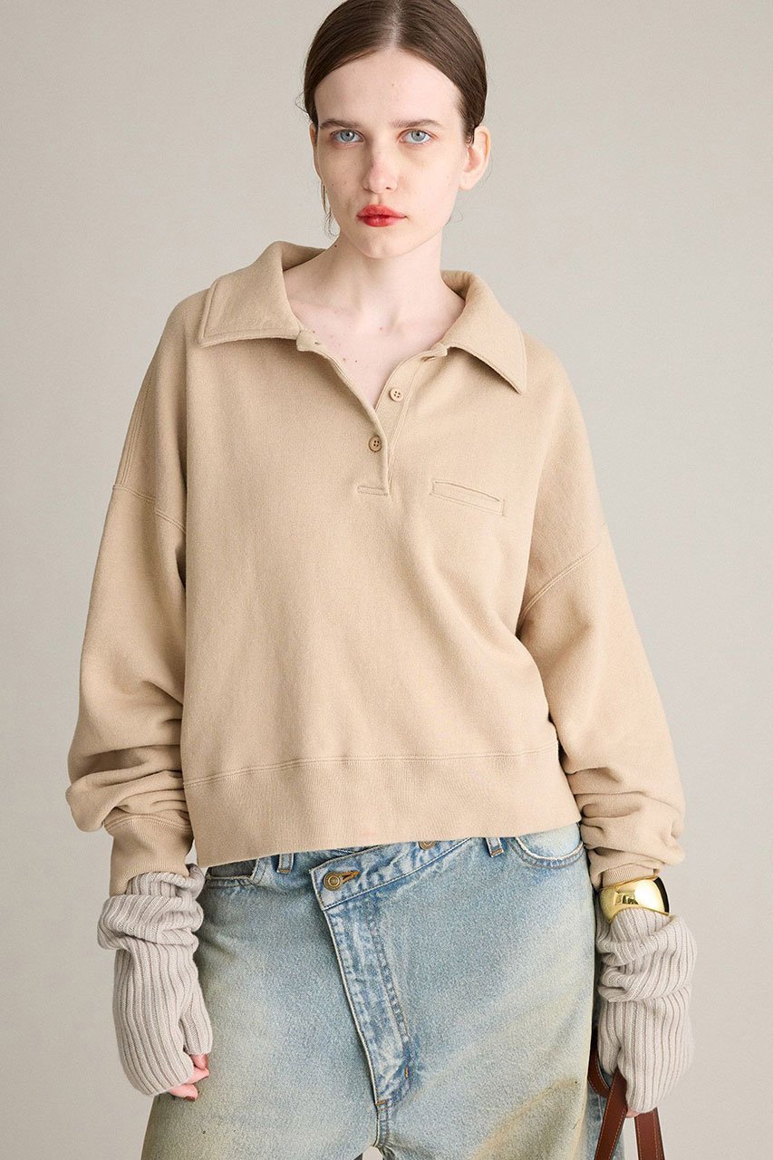 【ブリル/BRILL】のポロスウェット プルオーバー 人気、トレンドファッション・服の通販 founy(ファニー) 　ファッション　Fashion　レディースファッション　Fashion for Women　トップス・カットソー　Cut & Sew Tops　シャツ・ブラウス・オフィスカジュアル　Elegant Blouses & Button-Ups　レディースパーカー・カジュアルフーディー　Casual Hoodies & Sweatshirts　ロングTシャツ・Tシャツ　Longline T-Shirts & Tees　カジュアルプルオーバー・ニットトップス　Pullovers & Knit Tops / Casual Pullovers　スウェット・クルーネックトップス　Sweatshirts & Crewnecks / Relaxed Fit Sweat Tops　カットソー・ベーシックTシャツ　Cut-and-Sewn Tops / Stretch Tees & Basics　ショート　Short, Short Length　スウェット / スエット　Sweatshirt, Sweatwear　バランス　Balance, Style Balance　新作・新入荷　New Arrivals / New In　other-2|ID: prp329100004640112 ipo3291000000033745164