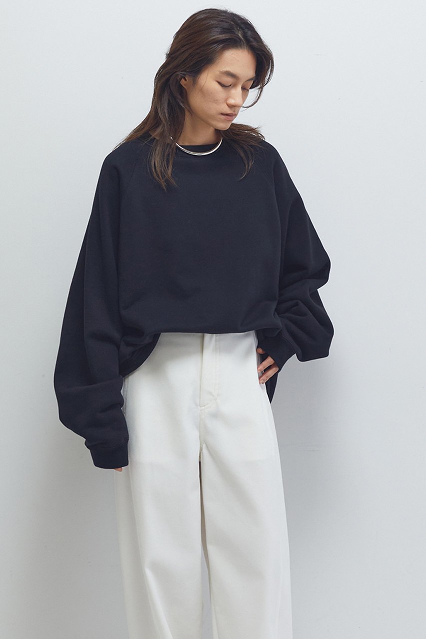 【プルミエ アロンディスモン/1er Arrondissement】の【COGTHEBIGSMOKE】“KAYA”タックヘムトップス インテリア・キッズ・メンズ・レディースファッション・服の通販 founy(ファニー) 　ファッション　Fashion　レディースファッション　Fashion for Women　トップス・カットソー　Cut & Sew Tops　シャツ・ブラウス・オフィスカジュアル　Elegant Blouses & Button-Ups　ロングTシャツ・Tシャツ　Longline T-Shirts & Tees　カットソー・ベーシックTシャツ　Cut-and-Sewn Tops / Stretch Tees & Basics　2025年　2025　2025-2026秋冬・A/W　Autumn/Winter 2025–26 AW25–26　コレクション　Collection, Seasonal Line　スウェット / スエット　Sweatshirt, Sweatwear　スリーブ　Sleeve, Long Sleeve / Short Sleeve　トレンド　Trend, Trending Now　フォルム　Silhouette, Form　リアル　Real, Realistic　ロング　Long, Long-Length　ロンドン　London Style, British Inspired　A/W・秋冬　Autumn/Winter　ブラック|ID: prp329100004640115 ipo3291000000033449767