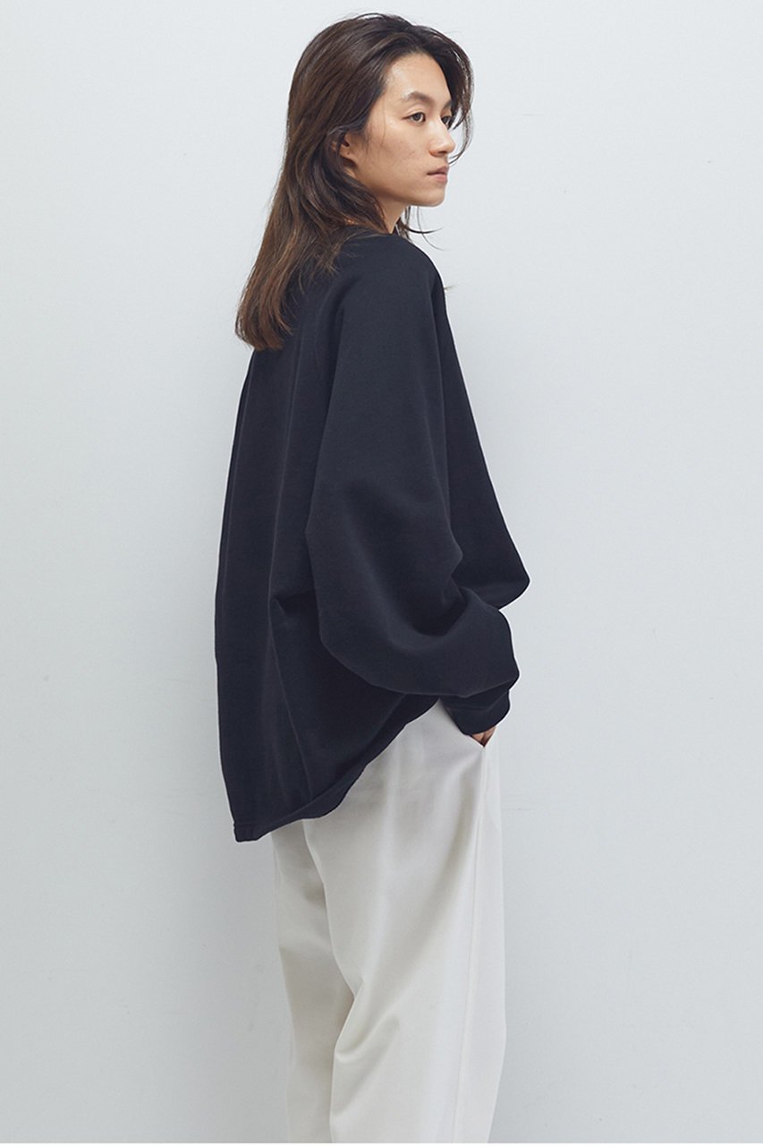 【プルミエ アロンディスモン/1er Arrondissement】の【COGTHEBIGSMOKE】“KAYA”タックヘムトップス 人気、トレンドファッション・服の通販 founy(ファニー) 　ファッション　Fashion　レディースファッション　Fashion for Women　トップス・カットソー　Cut & Sew Tops　シャツ・ブラウス・オフィスカジュアル　Elegant Blouses & Button-Ups　ロングTシャツ・Tシャツ　Longline T-Shirts & Tees　カットソー・ベーシックTシャツ　Cut-and-Sewn Tops / Stretch Tees & Basics　2025年　2025　2025-2026秋冬・A/W　Autumn/Winter 2025–26 AW25–26　コレクション　Collection, Seasonal Line　スウェット / スエット　Sweatshirt, Sweatwear　スリーブ　Sleeve, Long Sleeve / Short Sleeve　トレンド　Trend, Trending Now　フォルム　Silhouette, Form　リアル　Real, Realistic　ロング　Long, Long-Length　ロンドン　London Style, British Inspired　A/W・秋冬　Autumn/Winter　other-2|ID: prp329100004640115 ipo3291000000033449768