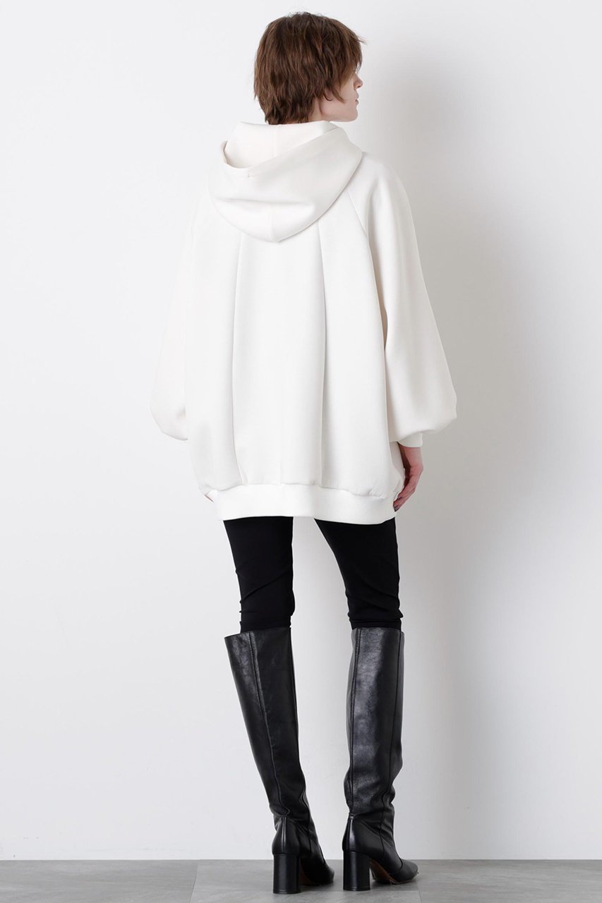 【ヒューエルミュージアム/hueLe Museum】の【STUMBLY】Air Double Knit Hoody 人気、トレンドファッション・服の通販 founy(ファニー) 　ファッション　Fashion　レディースファッション　Fashion for Women　トップス・カットソー　Cut & Sew Tops　ニット　Knit Tops & Sweaters　シャツ・ブラウス・オフィスカジュアル　Elegant Blouses & Button-Ups　レディースパーカー・カジュアルフーディー　Casual Hoodies & Sweatshirts　ロングTシャツ・Tシャツ　Longline T-Shirts & Tees　スウェット・クルーネックトップス　Sweatshirts & Crewnecks / Relaxed Fit Sweat Tops　カットソー・ベーシックTシャツ　Cut-and-Sewn Tops / Stretch Tees & Basics　カッティング　Cutting Detail　パターン　Pattern, Design Print　メタル　Metal, Metal Parts　エレガント 上品　Elegant　other-5|ID: prp329100004640121 ipo3291000000033449818