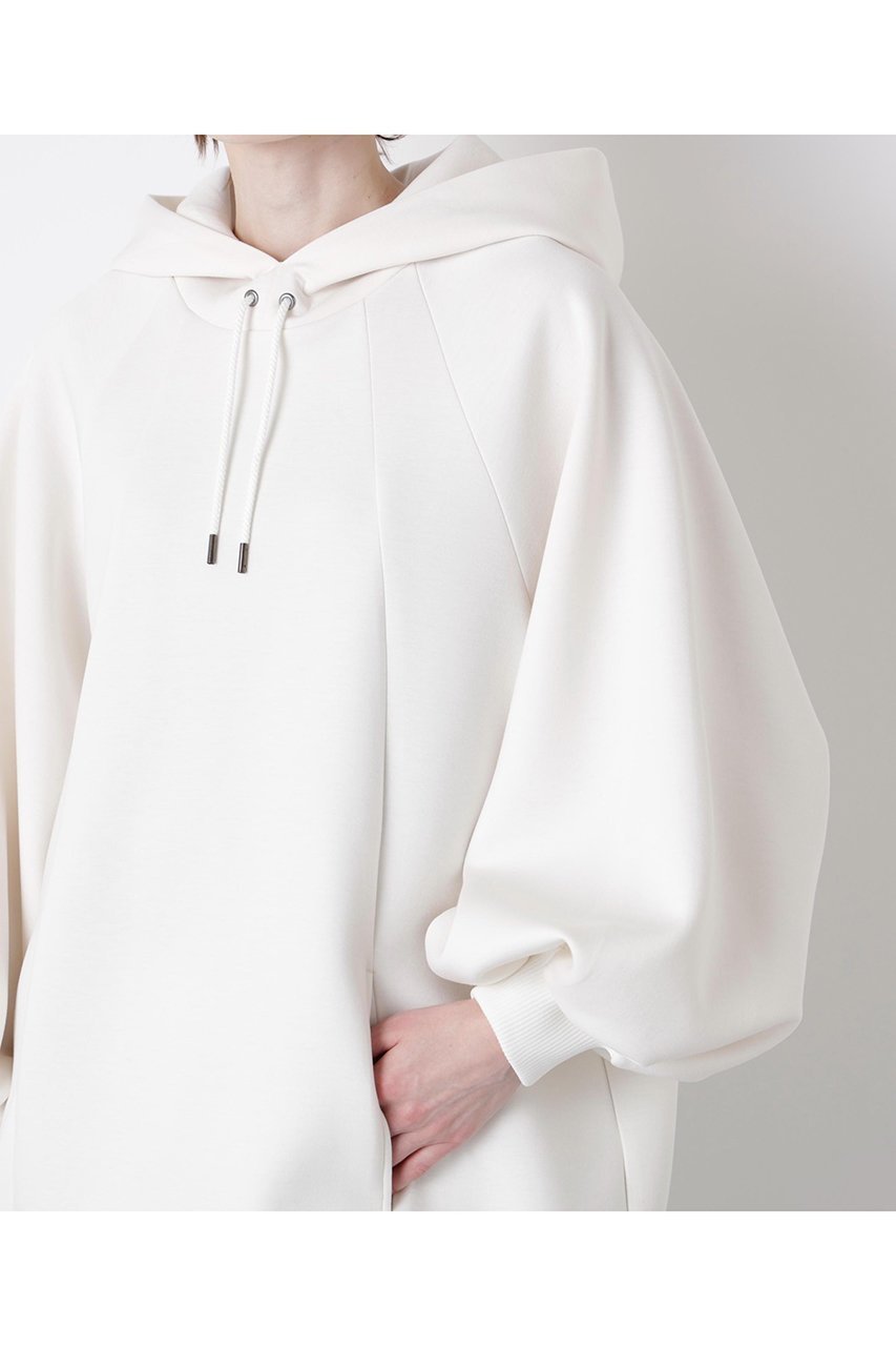 【ヒューエルミュージアム/hueLe Museum】の【STUMBLY】Air Double Knit Hoody 人気、トレンドファッション・服の通販 founy(ファニー) 　ファッション　Fashion　レディースファッション　Fashion for Women　トップス・カットソー　Cut & Sew Tops　ニット　Knit Tops & Sweaters　シャツ・ブラウス・オフィスカジュアル　Elegant Blouses & Button-Ups　レディースパーカー・カジュアルフーディー　Casual Hoodies & Sweatshirts　ロングTシャツ・Tシャツ　Longline T-Shirts & Tees　スウェット・クルーネックトップス　Sweatshirts & Crewnecks / Relaxed Fit Sweat Tops　カットソー・ベーシックTシャツ　Cut-and-Sewn Tops / Stretch Tees & Basics　カッティング　Cutting Detail　パターン　Pattern, Design Print　メタル　Metal, Metal Parts　エレガント 上品　Elegant　other-6|ID: prp329100004640121 ipo3291000000033449819