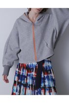 【ヒューエルミュージアム/hueLe Museum】の【STUMBLY】Air Double Knit Hood Zip Up グレー|ID:prp329100004640122