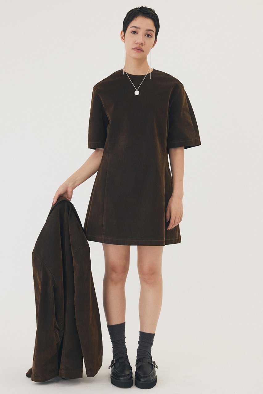 【ウィムガゼット/Whim Gazette】の【THE PAUSE】フロッキーデニムミニワンピース 人気、トレンドファッション・服の通販 founy(ファニー) 　ファッション　Fashion　レディースファッション　Fashion for Women　ワンピース　Dresses　チュニック　Tunic Tops & Dresses　おすすめ　Recommended / Our Picks　インナー　Innerwear　クール　Cool, Chic　シェイプ　Shape, Slim Fit　チュニック　Tunic, Long Top　デニム　Denim, Jeans Material　ビンテージ　Vintage, Retro Style　 other-1|ID: prp329100004640126 ipo3291000000035534578